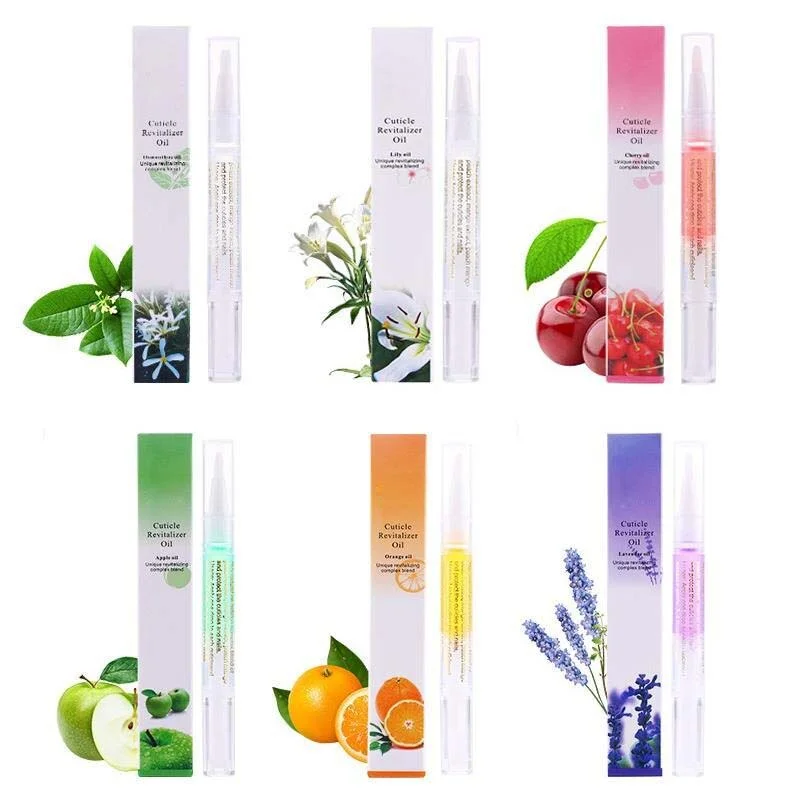 Cuticle Oil Pen - ネイルトリートメント用栄養オイルペン,キューティクル活性化オイル,ネイルジェル,肌に栄養を与える,9つの臭い,5ml
