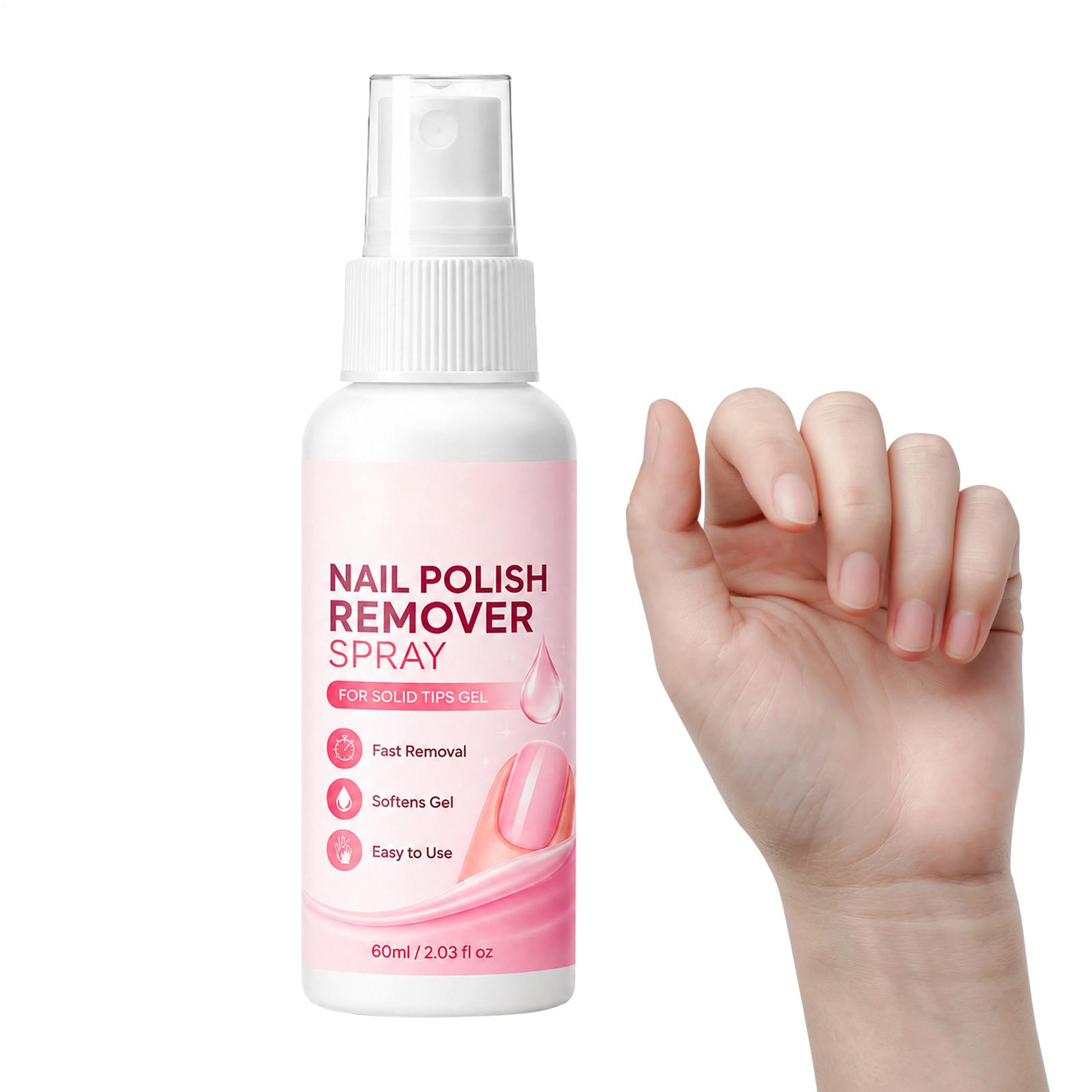 Nail Art Fake - 60ml ネイルリムーバースプレー つけ爪用 人工爪チップ用 UVソリッド接着剤 フェイクネイル除去