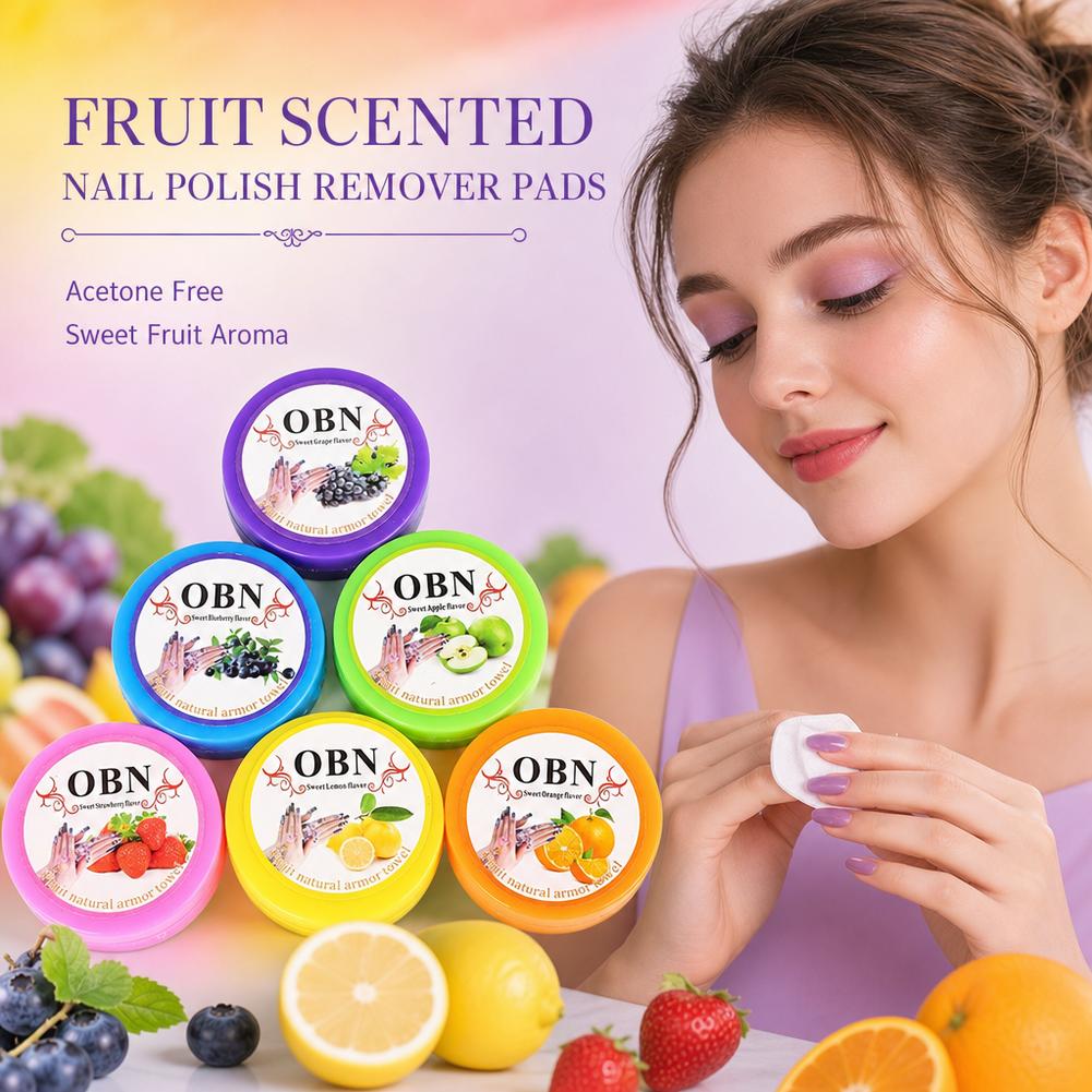 Nail Art Flower - フラワーフレーバーネイルアートポリッシュリムーバーパッド、吸収性まつげエクステグルークリーニングワイプ（自然乾燥水用）