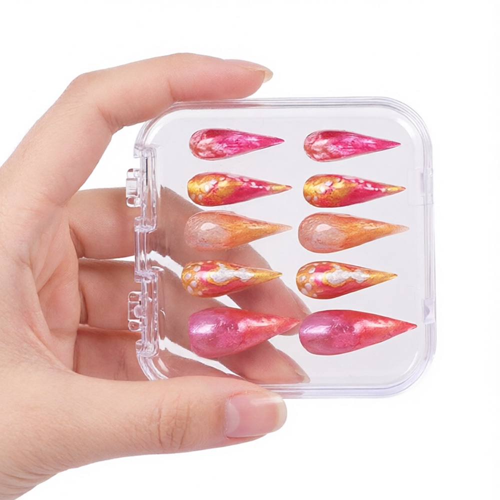 Nail Art Queen - 中世の女王セルセイ風ネイルアートチップ、コスプレ、ロールプレイ用フェイクネイル、TVドラマ「ドラゴンボール3」、ホームコスチュームアクセサリー、ハロウィン小道具