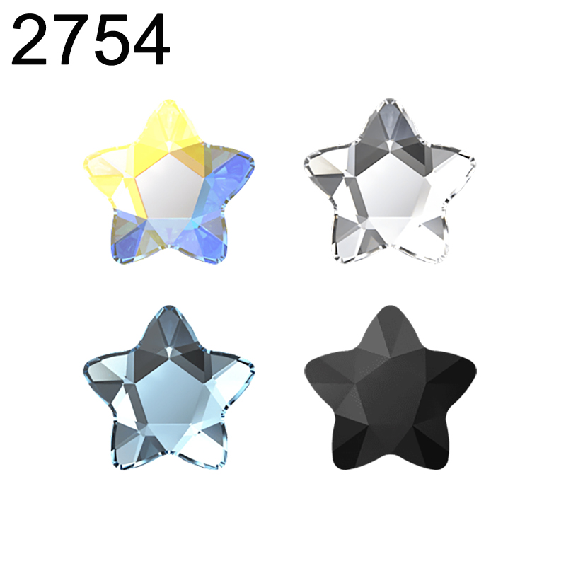 Nail Art Flower - 本物の 2754 スターフラワーフラットバックオーストリアからのホットフィックスなしルースビーズラインストーンネイルアート DIY ジュエリーメイキングアクセサリー