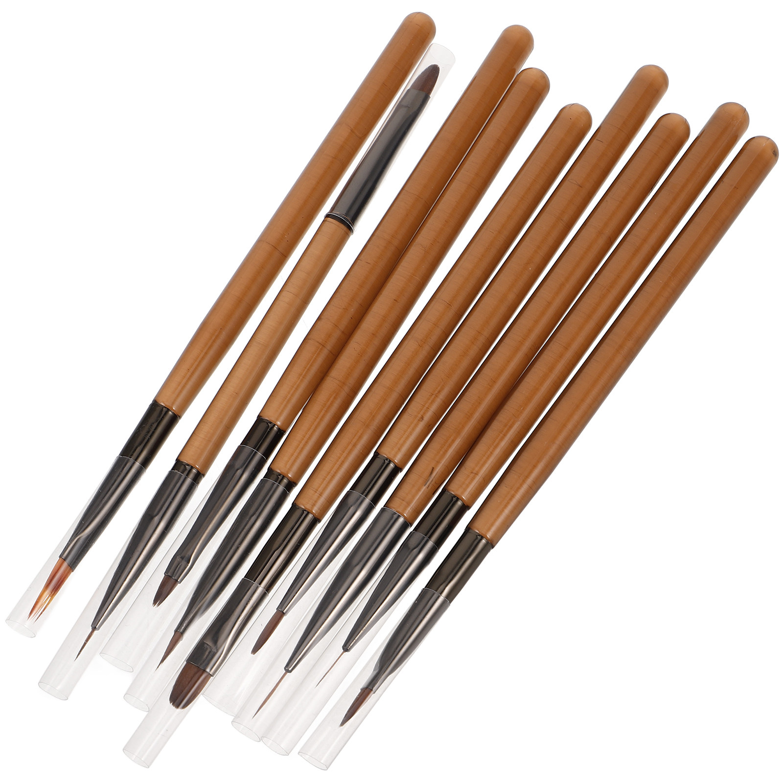 Nail Art Brush Set - 1セット エレガントなネイルアートブラシセット 花の描画やシェーディング用ブラシ DIYネイルデザイン用 プロフェッショナル向け