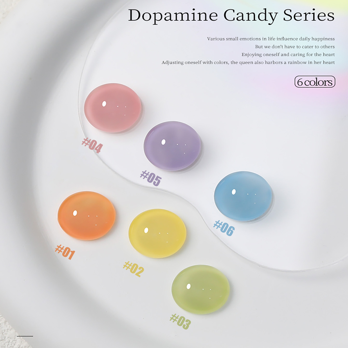 SHAKA 1-6 個ロマンチックマカロンキャンディシリーズ - Nail Art Valentines Day のレビューと価格