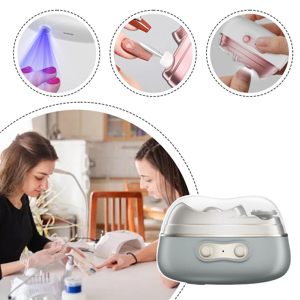 4-in-1電動ネイルクリッパー自動ネイルトリマー - UV - Uv Led Lamp Nail のレビューと価格