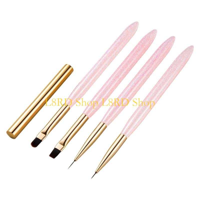 L8RD 4 個ネイルアートブラシセット爪 Linerand - Nail Art Brush Set のレビューと価格