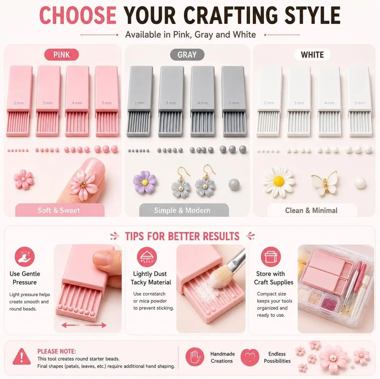 4個入り 3Dプリントクレイジェルボールメーカーツール、3D - Nail Art Flower のレビューと価格