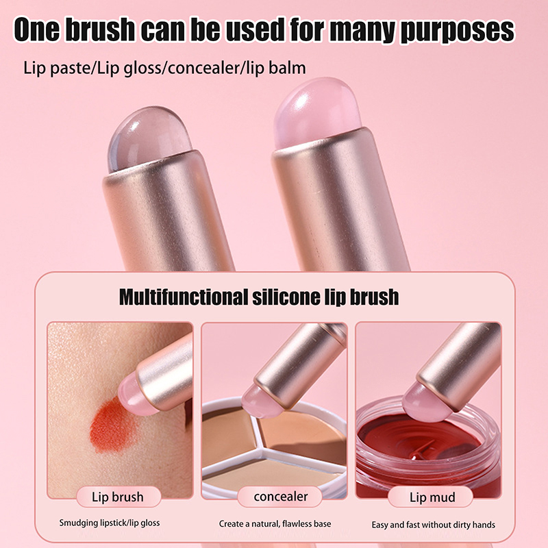ゼリーピンクネイルアートシリコンブラシ再利用可能ミラーパウダ - Nail Art Pink Soft のレビューと価格