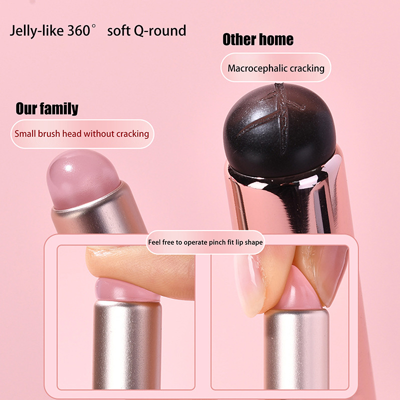 ゼリーピンクネイルアートシリコンブラシ再利用可能ミラーパウダ - Nail Art Pink Soft のレビューと価格