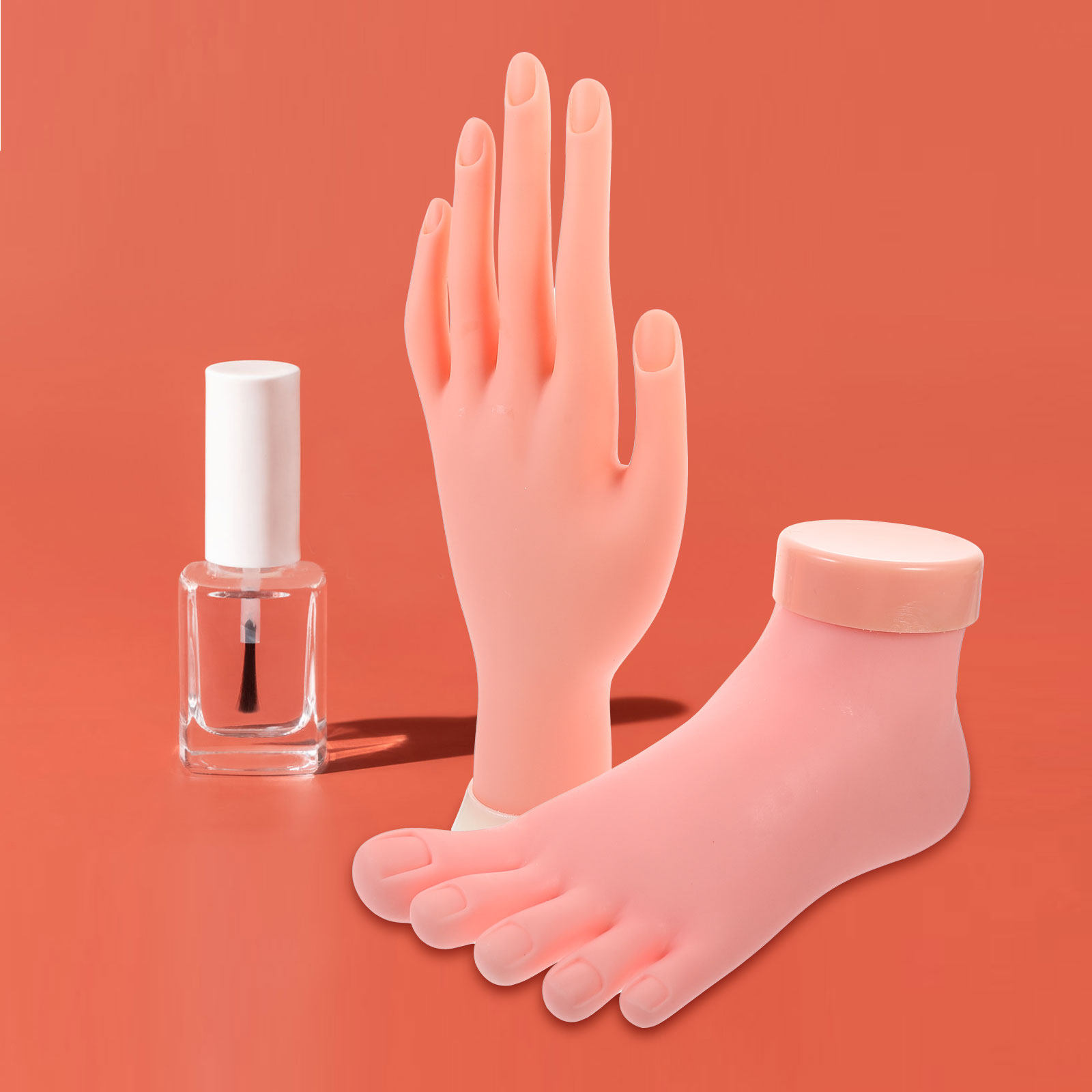2 個のマニキュアトレーニングフェイクハンドフットネイルアー - Nail Art Fake のレビューと価格