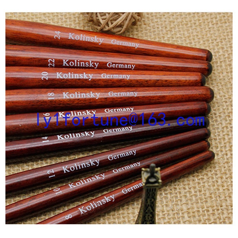 ネイルアートツール用ブラシ　マホガニーポール　ラウンドヘッド - Nail Art Mahogany のレビューと価格