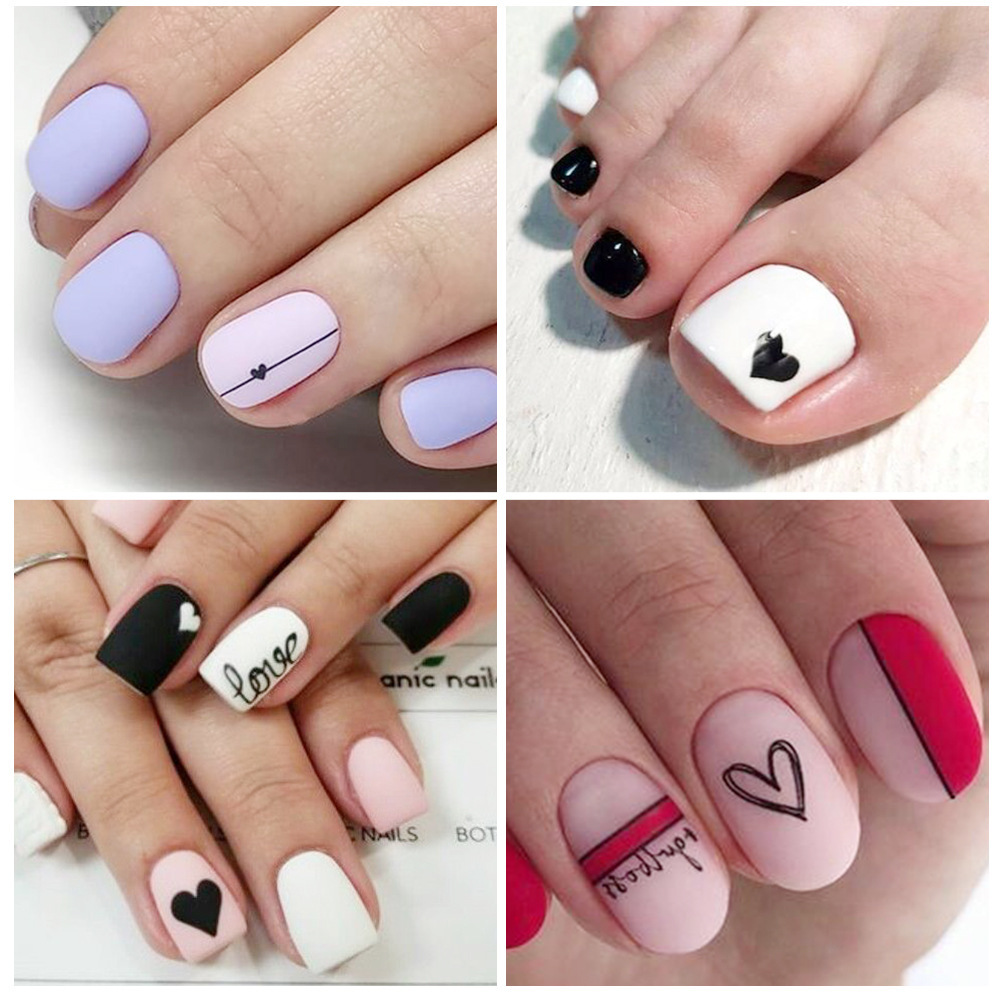 ネイルアートステッカー愛の心の手紙メッセージバレンタインデー - Nail Art Valentines Day のレビューと価格