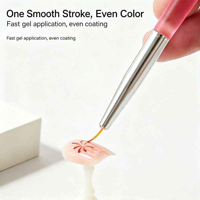 5本セット ピンク透明ネイルアートブラシ 多機能チップ ソフ - Nail Art Pink Soft のレビューと価格
