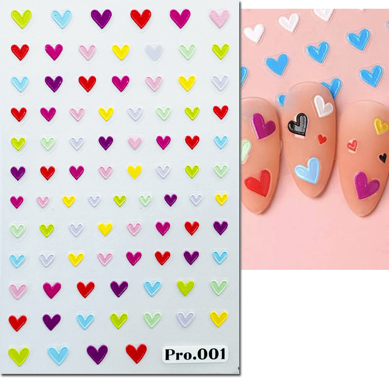 エンボス加工されたネイルアートステッカー,バレンタインデー, - Nail Art Valentines Day のレビューと価格