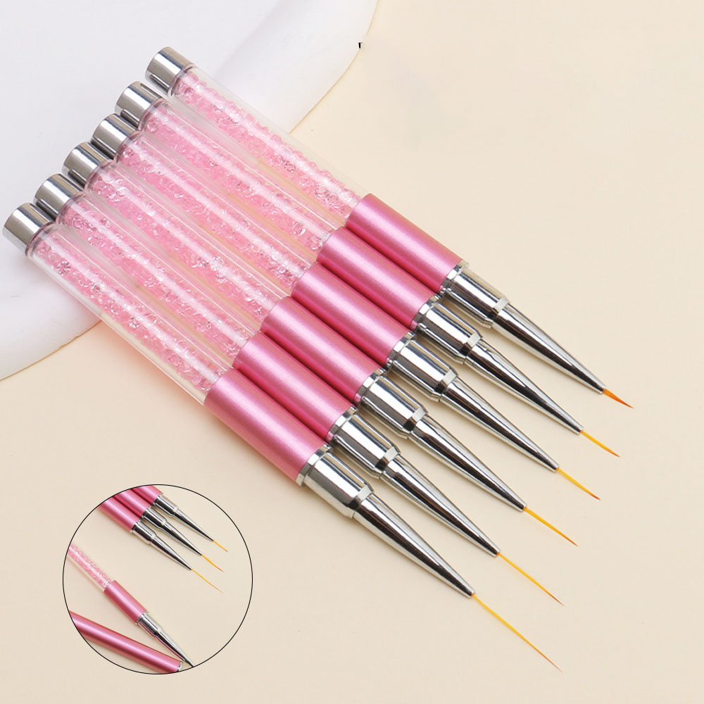 6本セット アクリル製 フレンチストライプ ネイルアート ラ - Nail Art Brush Set のレビューと価格
