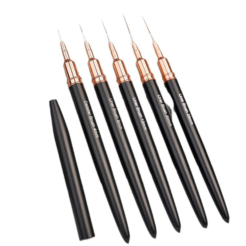 Z. 5本セット プロ仕様 ネイルアートライナーブラシ スト - Nail Art Brush Set のレビューと価格