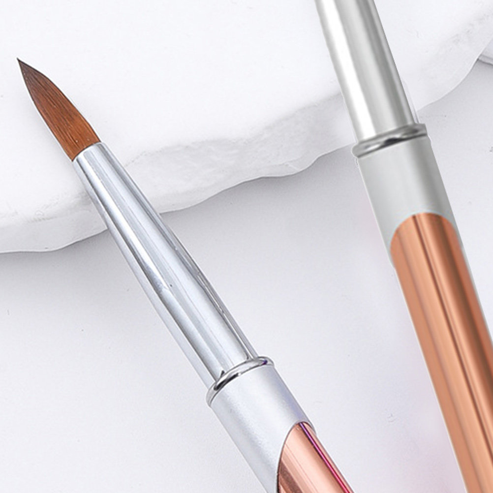 アルミ製ネイルアートブラシセット プロ用細線ブラシ ジェルポ - Nail Art Brush Set のレビューと価格