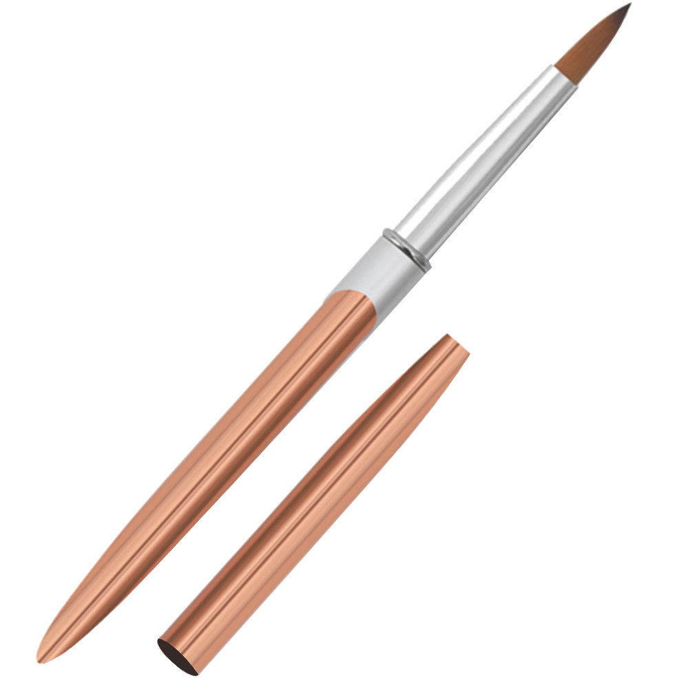 アルミ製ネイルアートブラシセット プロ用細線ブラシ ジェルポ - Nail Art Brush Set のレビューと価格