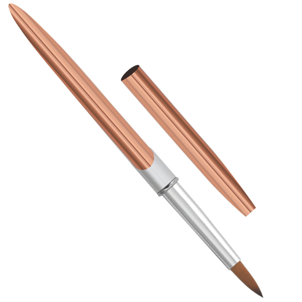 アルミ製ネイルアートブラシセット プロ用細線ブラシ ジェルポ - Nail Art Brush Set のレビューと価格