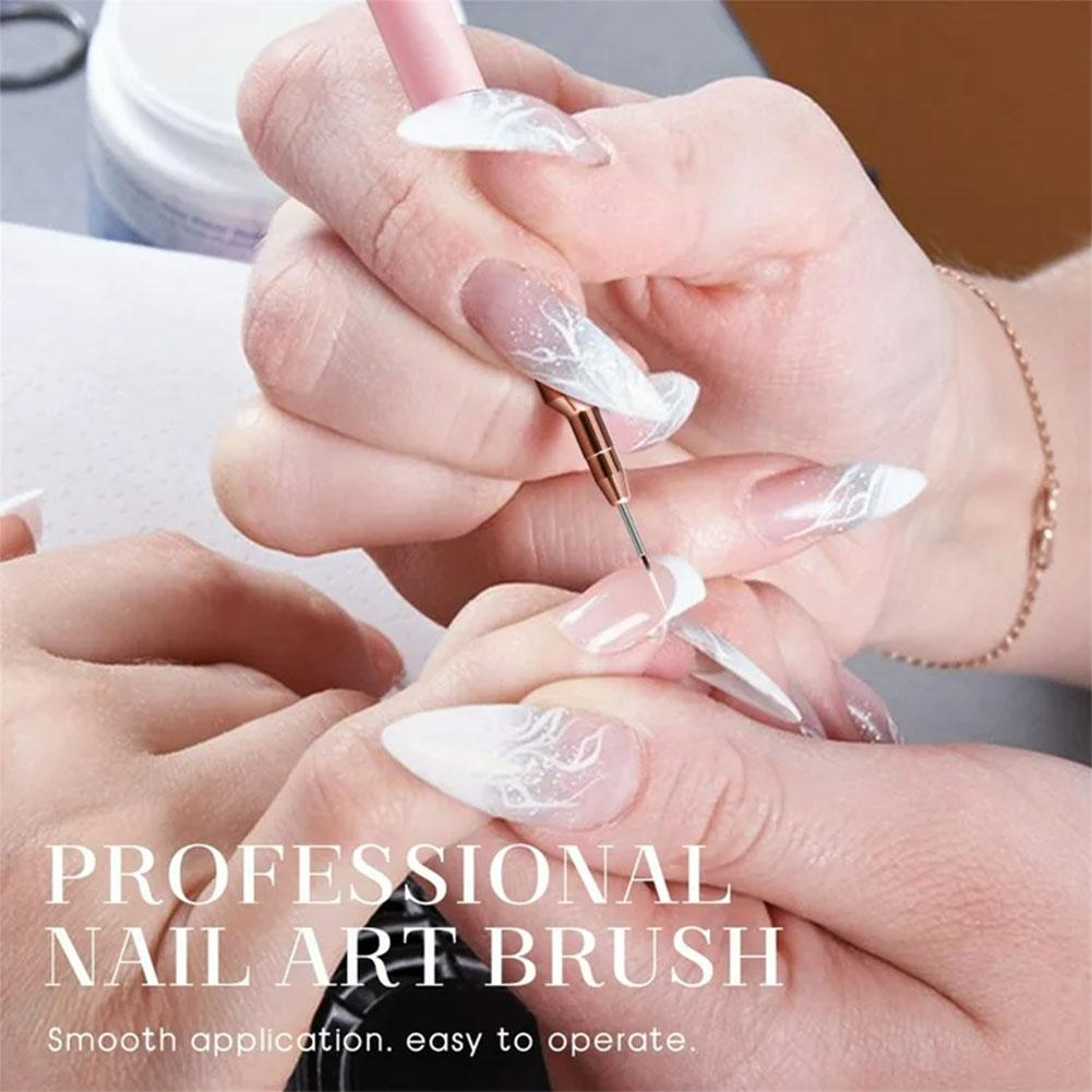 5本入りネイルアートライナーブラシセット、プロ用UVジェルネ - Nail Art Brush Set のレビューと価格