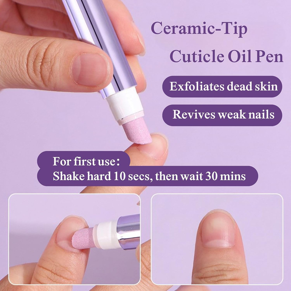 ネイルケア用軽石、キューティクルプッシャー、キューティクルオ - Cuticle Oil Pen のレビューと価格