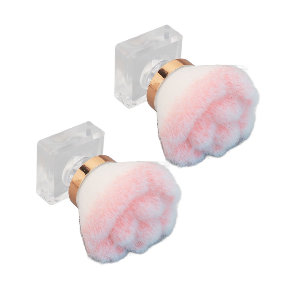 2個入り ピンク ソフト毛 ネイルダスト除去ブラシ ピンクロ - Nail Art Pink Soft のレビューと価格