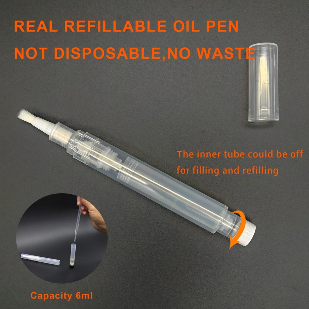 6ml詰め替え可能なキューティクルオイルペン、漏れ防止真空ポ - Cuticle Oil Pen のレビューと価格