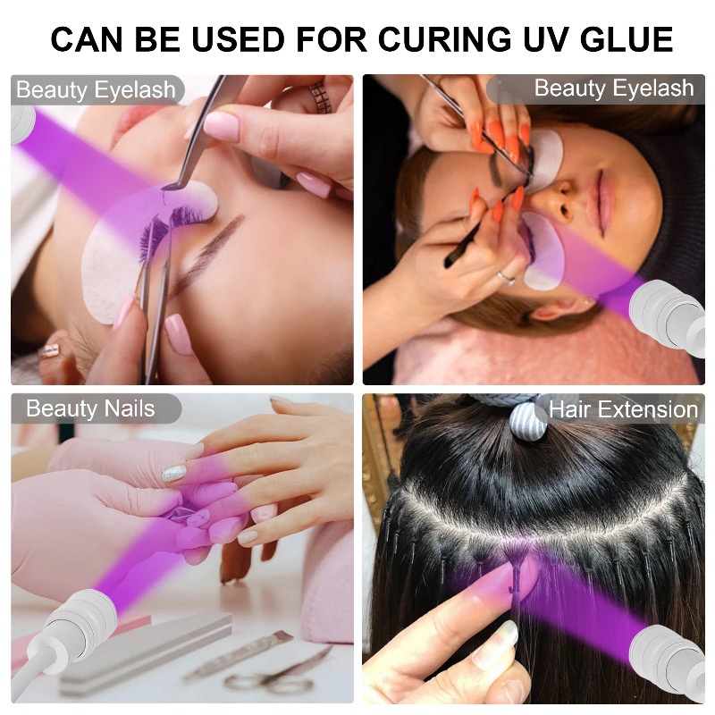 UVまつげランプ グラフトエクステンション 眉毛ジェル接着剤 - Uv Led Lamp Nail のレビューと価格
