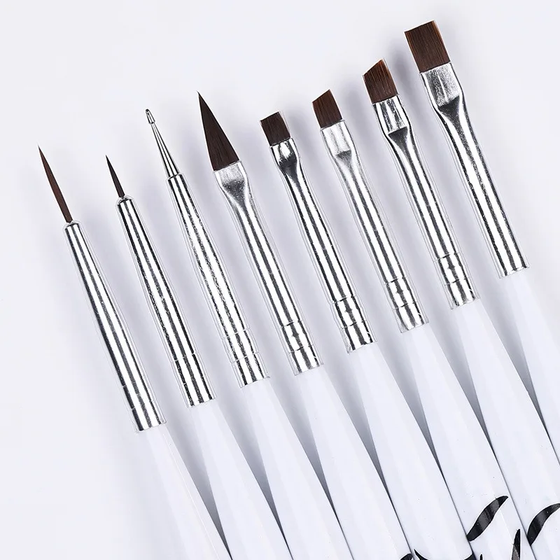 ネイルアートブラシ オンブレブラシ UVジェルネイルポリッシ - Nail Art Brush Set のレビューと価格