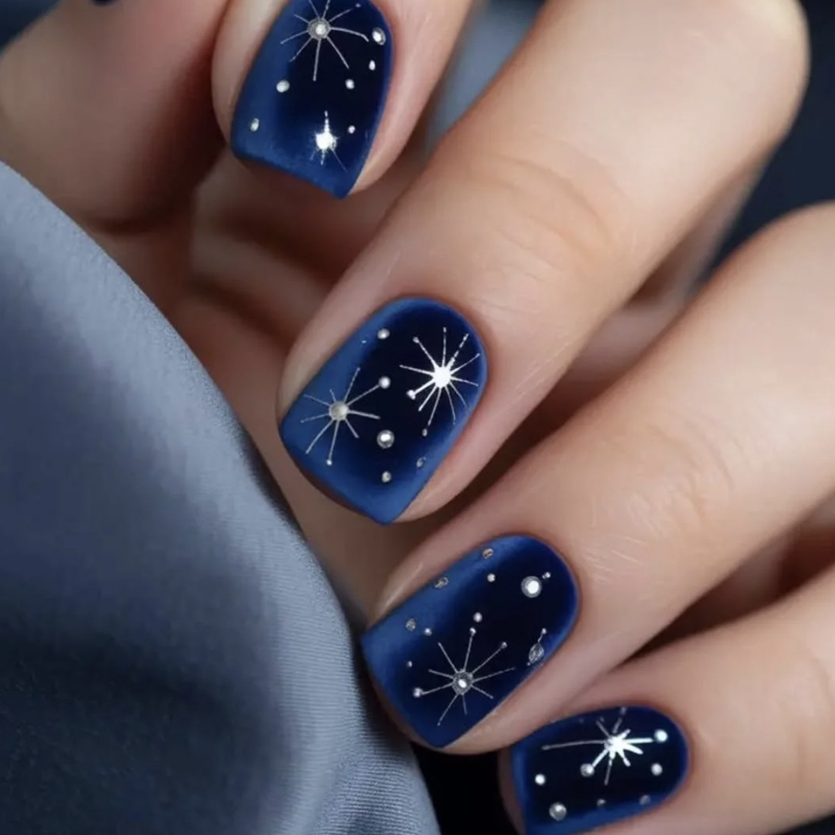 短いミディアムサイズのフェイクネイル、グラデーションパープル - Nail Art Fake のレビューと価格