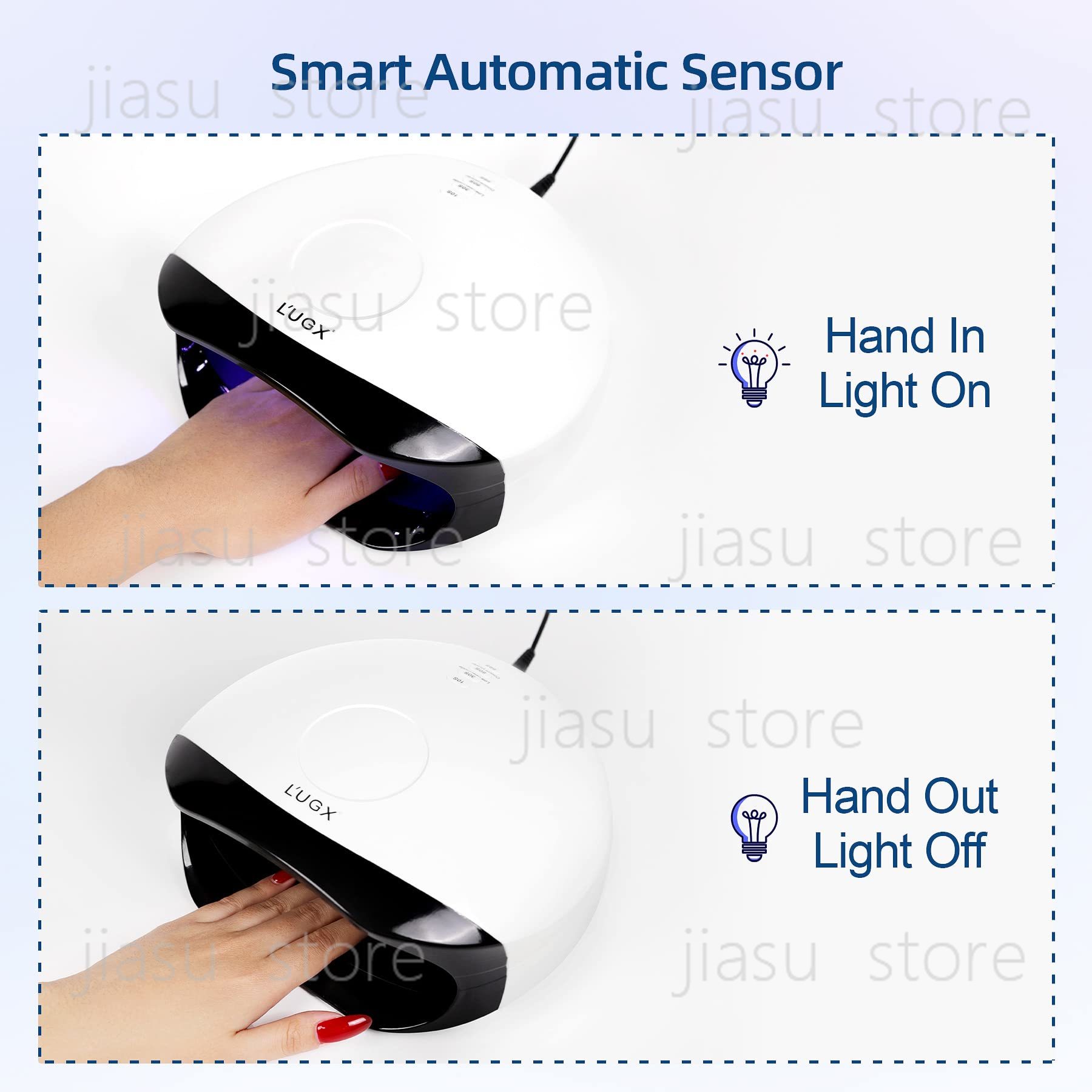 LUGX ホットセール 56W マニキュアネイル コードレス - Uv Led Lamp Nail のレビューと価格
