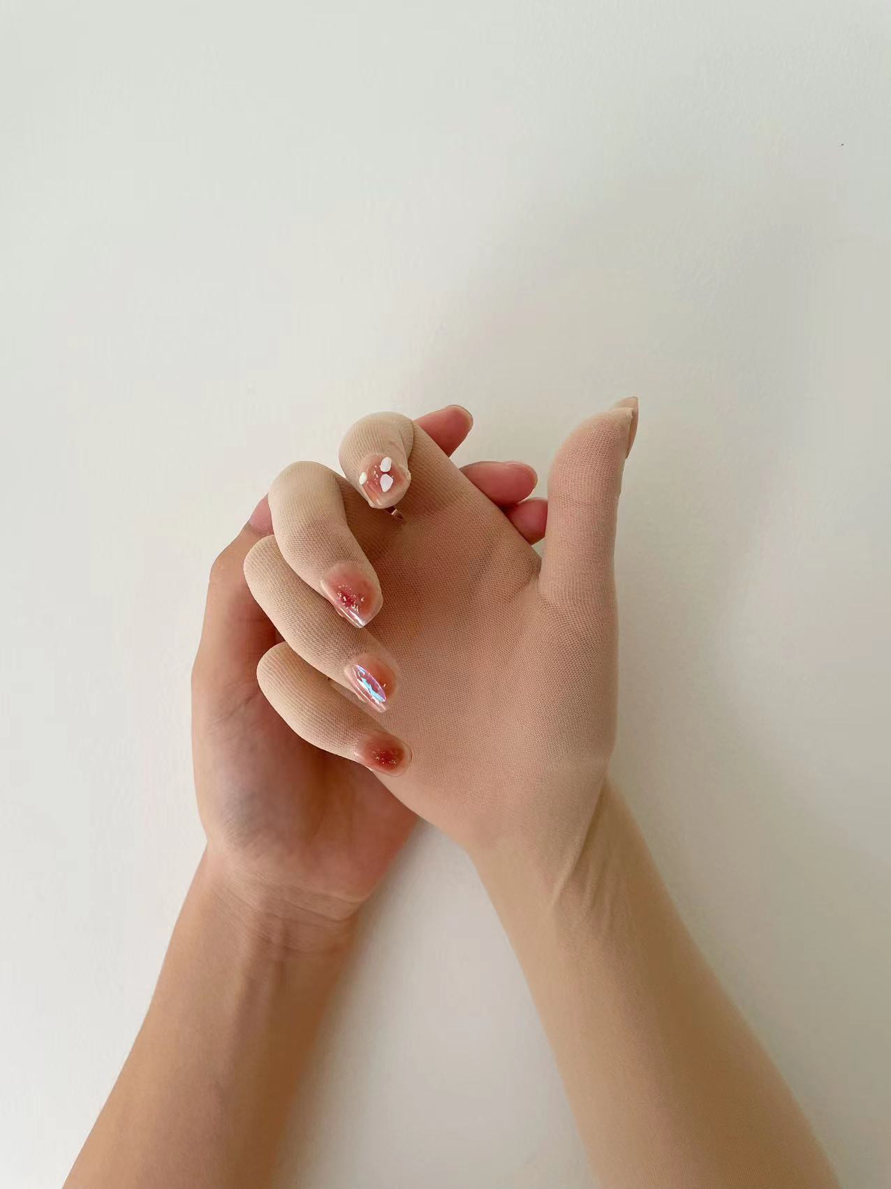1 ペア夕食薄型通気性男性から女性への日焼け止めストッキング - Nail Art Queen のレビューと価格