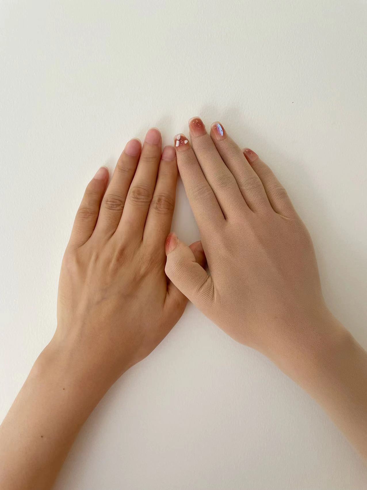 1 ペア夕食薄型通気性男性から女性への日焼け止めストッキング - Nail Art Queen のレビューと価格
