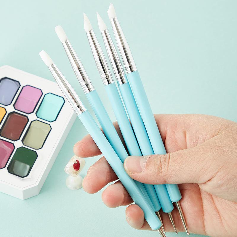1/10/15 ピース/セットデュアルエンドラインストーンネ - Nail Art Brush Set のレビューと価格