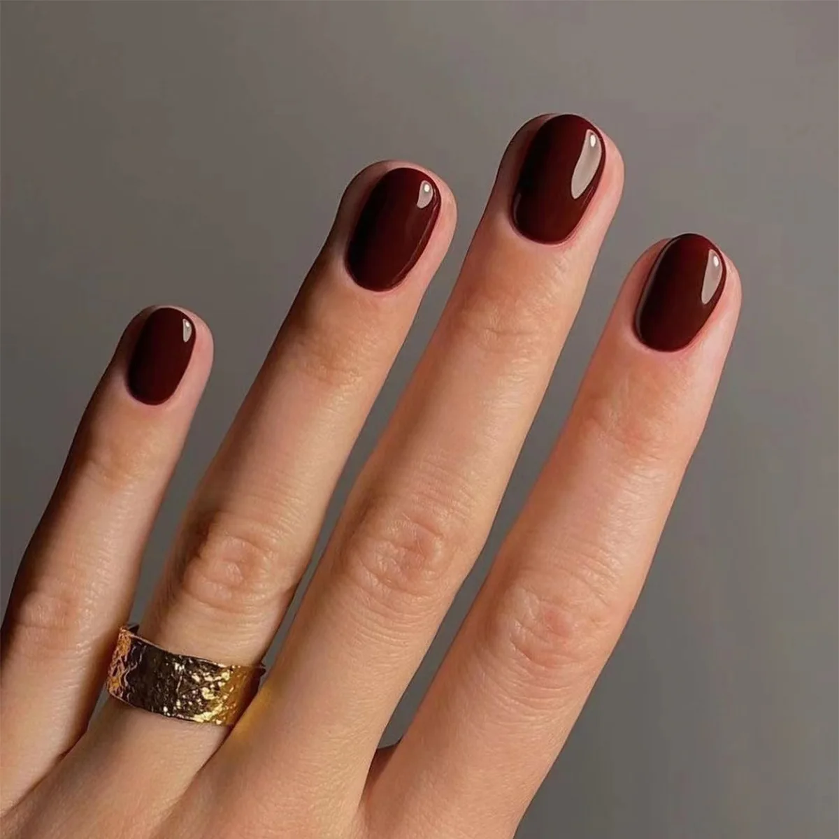 取り外し可能な偽の爪,24個,正方形と円形の短い爪,光沢のあ - Nail Art Fake のレビューと価格